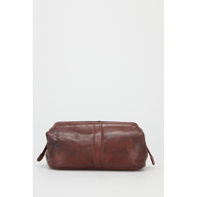 Flynn Leather Washbag