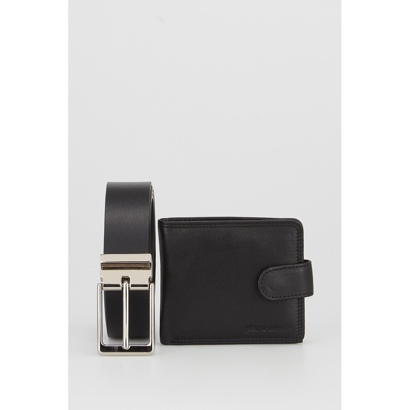 Leather Wallet & Belt Gift Set
