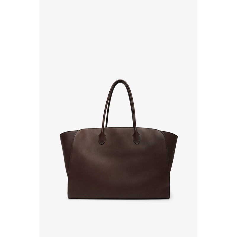 Marlo L brown leather tote bag