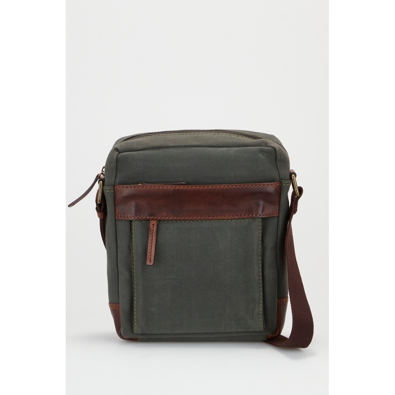 Noah Canvas/Lea Trim NS Satchel