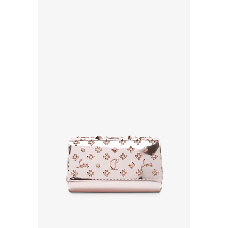 Paloma metallic loubinthesky clutch
