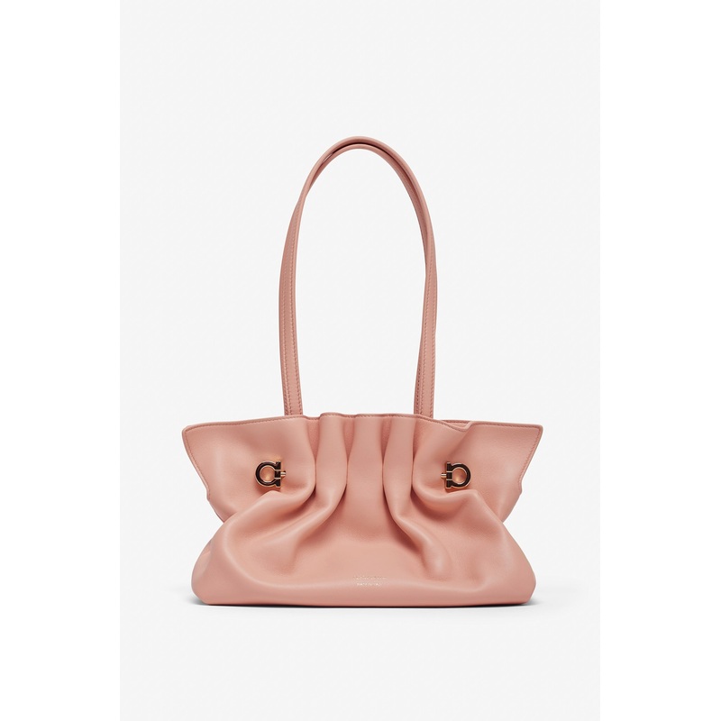 Pierce small white leather bag