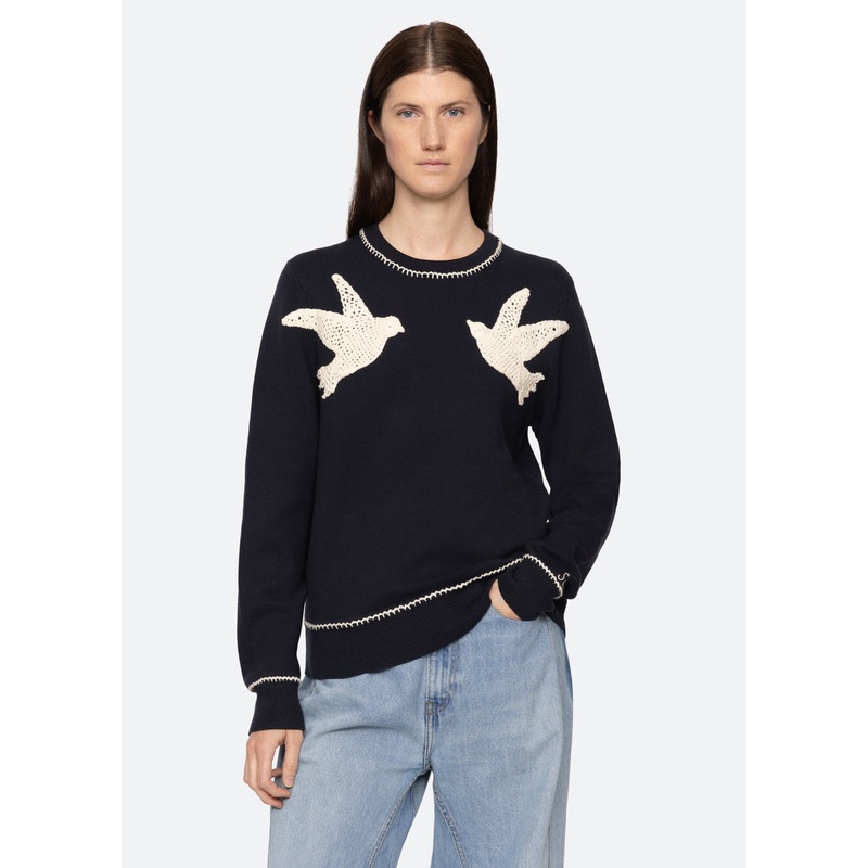 Pullover Sally Crochet Rs25-120 Navy