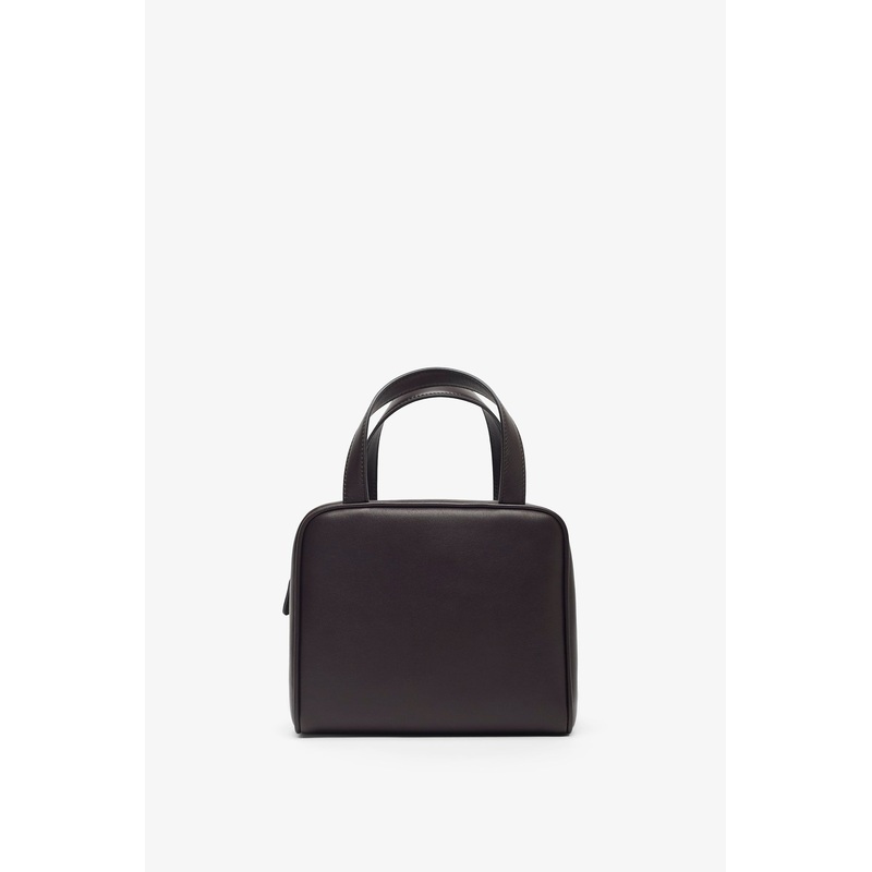 Ray dark brown nappa bag