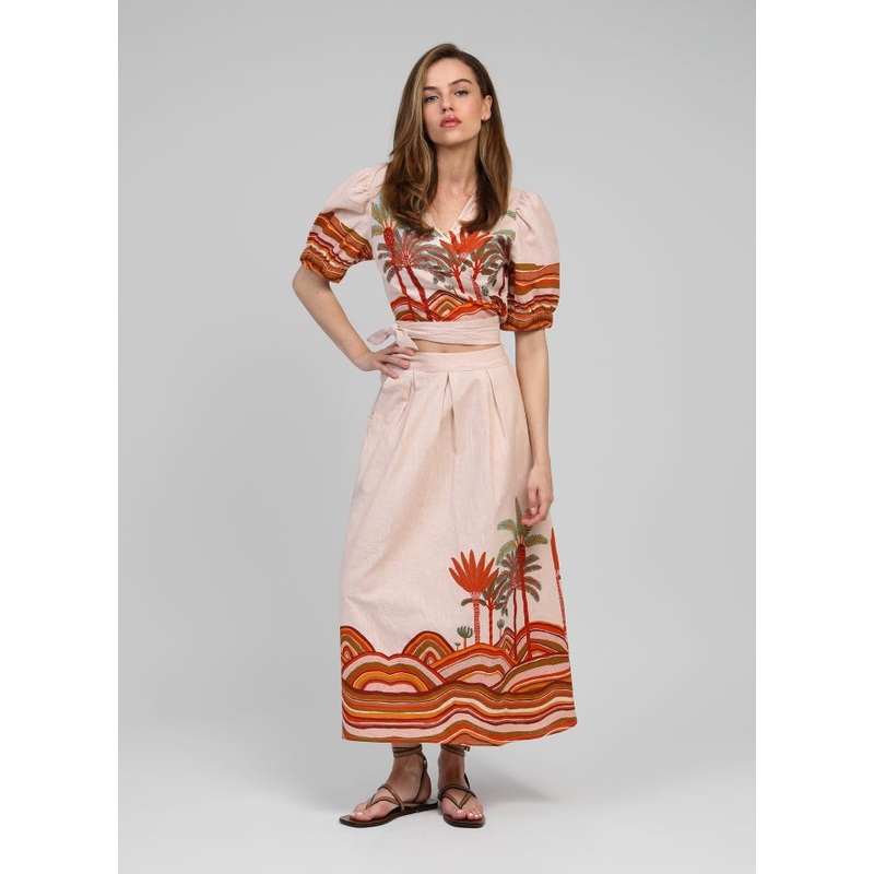 Skirt 48-04269-w Raromy Palmyre-Orange