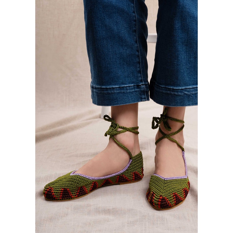 Ballerina Ba-02-06 Ballerina High Olive-Green