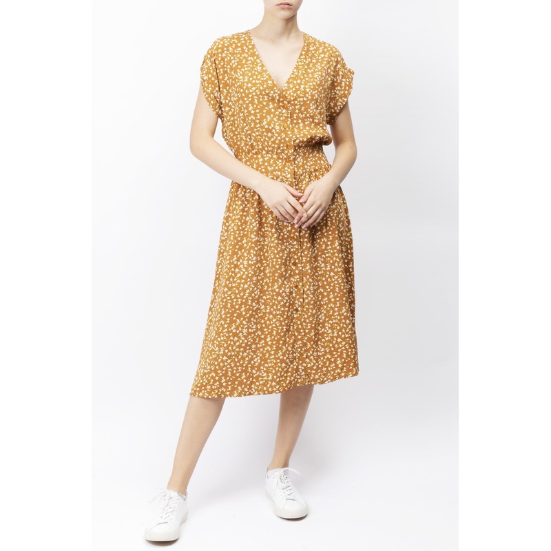 Floral Printed Tie-waist Dress