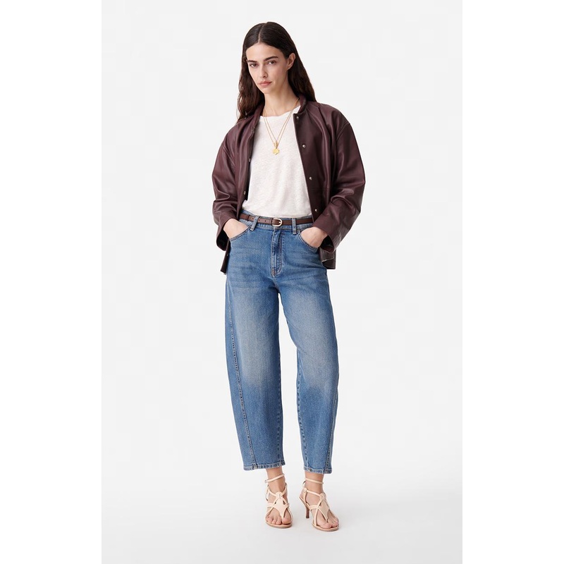 Jeans Caleb Mom 1eva69-v04005 Bleu-Gris