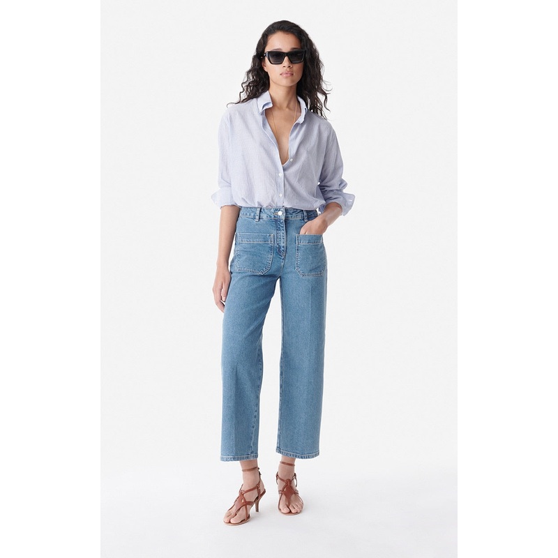 Jeans Helias Cropped 1eva69-v04002 Indigo-Clair