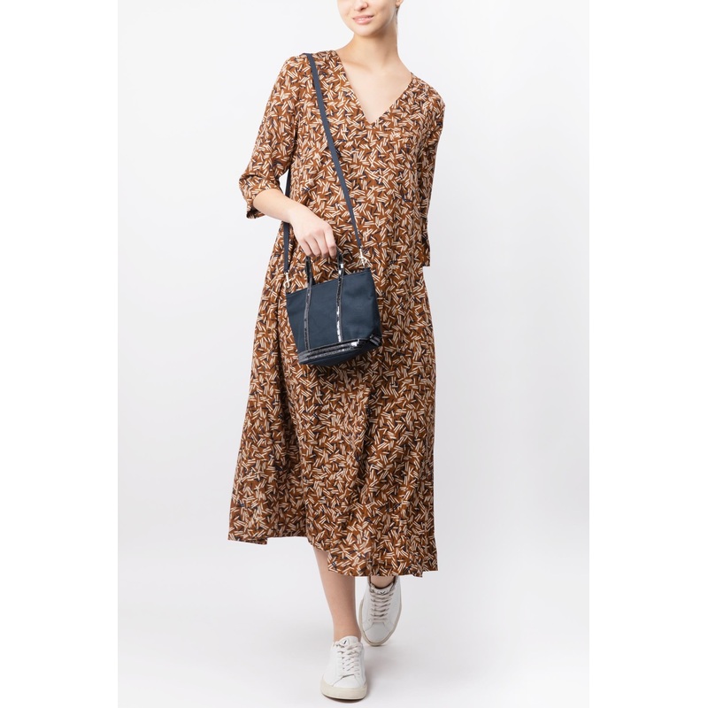 Printed V-neck Maxi Dress