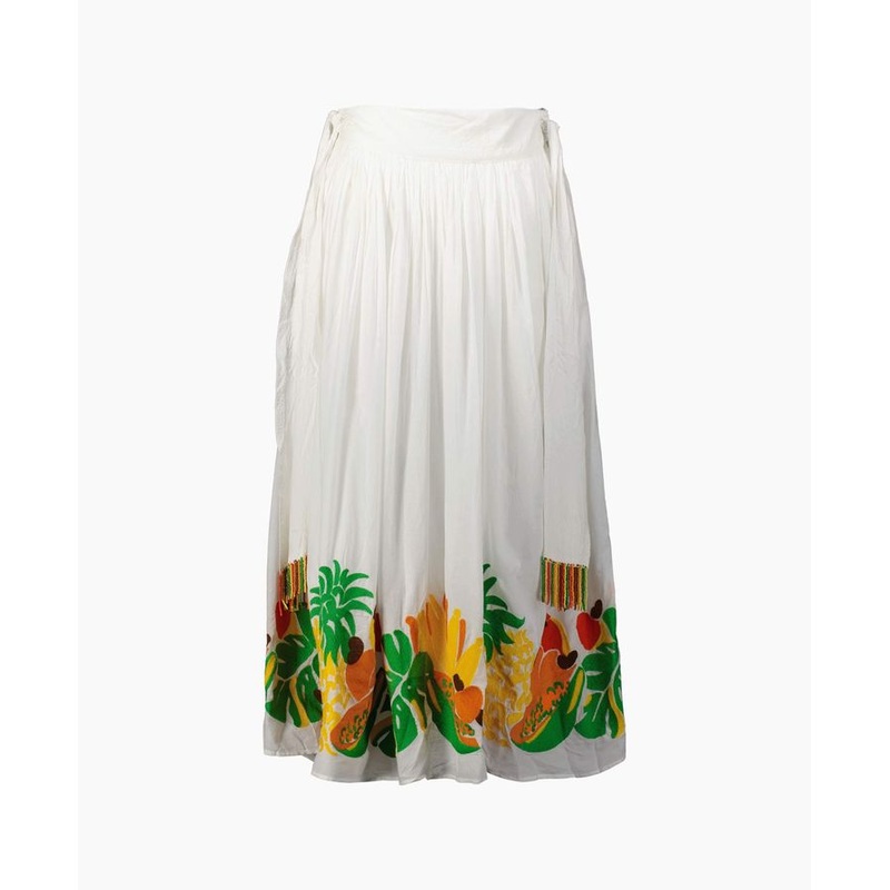 Skirt Embroidered Fru 318397 Off-White