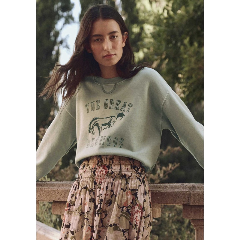 Sweatshirt T1096085b League Sweatshir Smoke-Green-Bronco