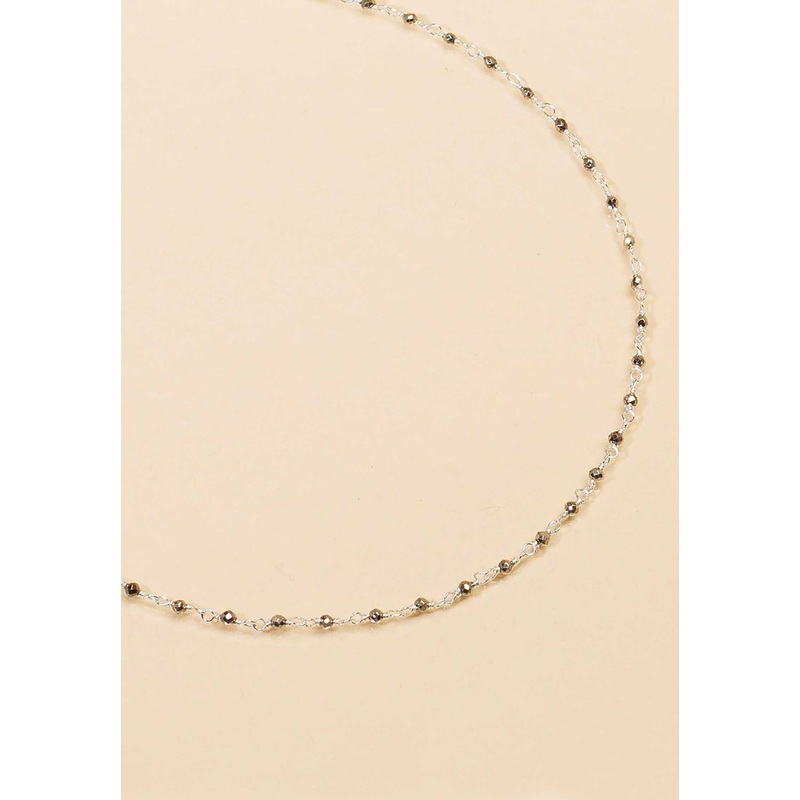 Necklace Ciaa Argent-Pyrite