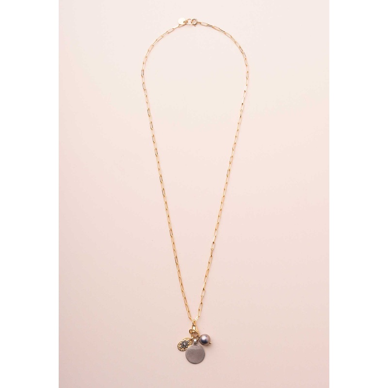 Necklace Holly D Argent-Dore-Or