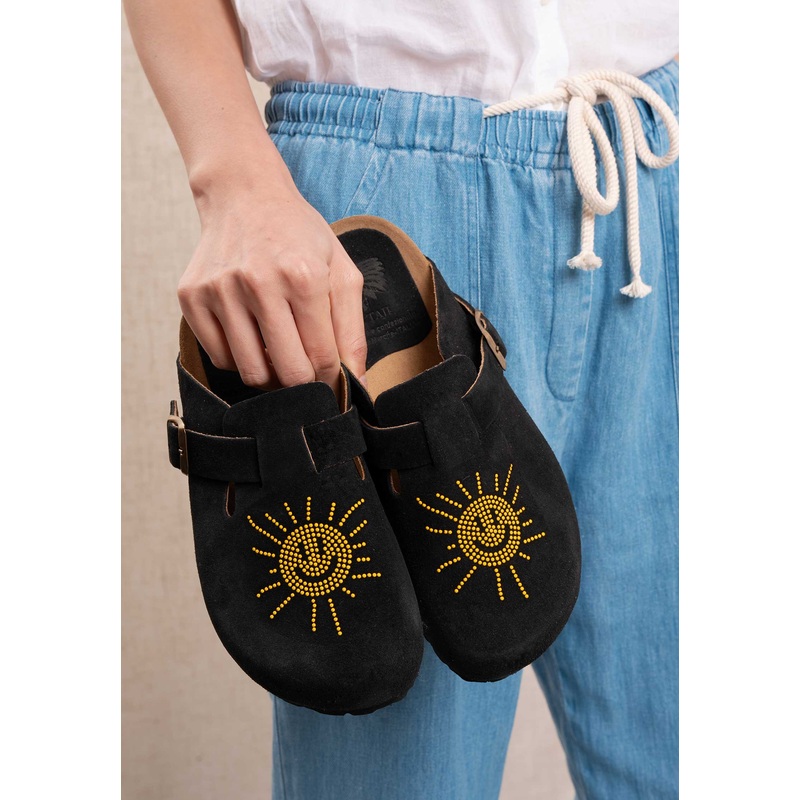 Sandal Donna Sabot Smile Nero