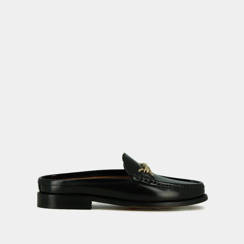 609-e Olivia Bis Cuir Glac Noir