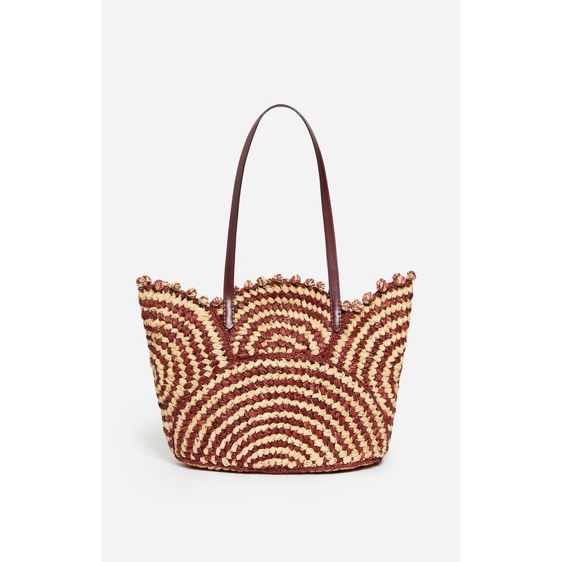 Raffia Panier 5eve22-v40468 Bordeaux