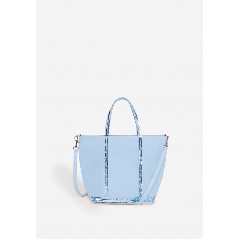 Tote Bag Canvas Cabas S Ve01-v40435 Indigo-Clair
