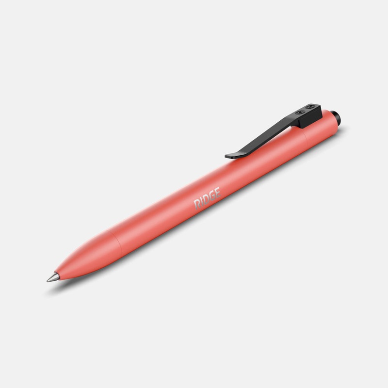 Ridge Click Pen - Coral