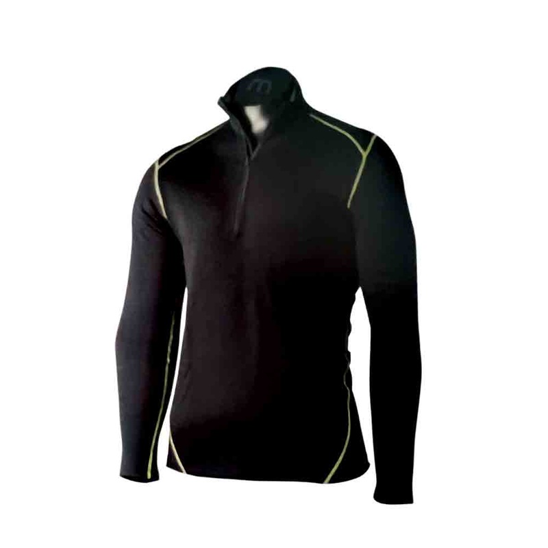 M Zip Neck Long Sleeves Dual Tech Shirt