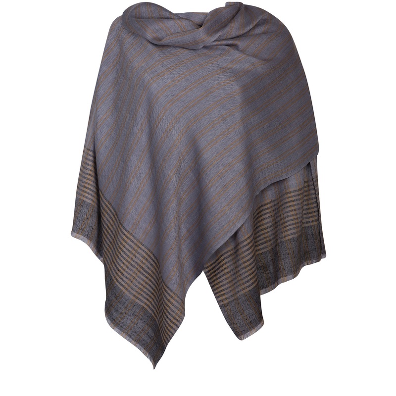 'Aspect' Cashmere & Merino Wool Shawl Wrap