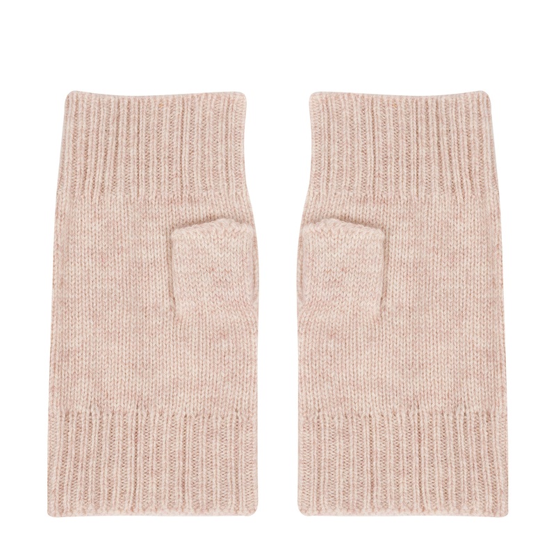'Grange' Oatmeal Cashmere & Merino Wool Wrist Warmers
