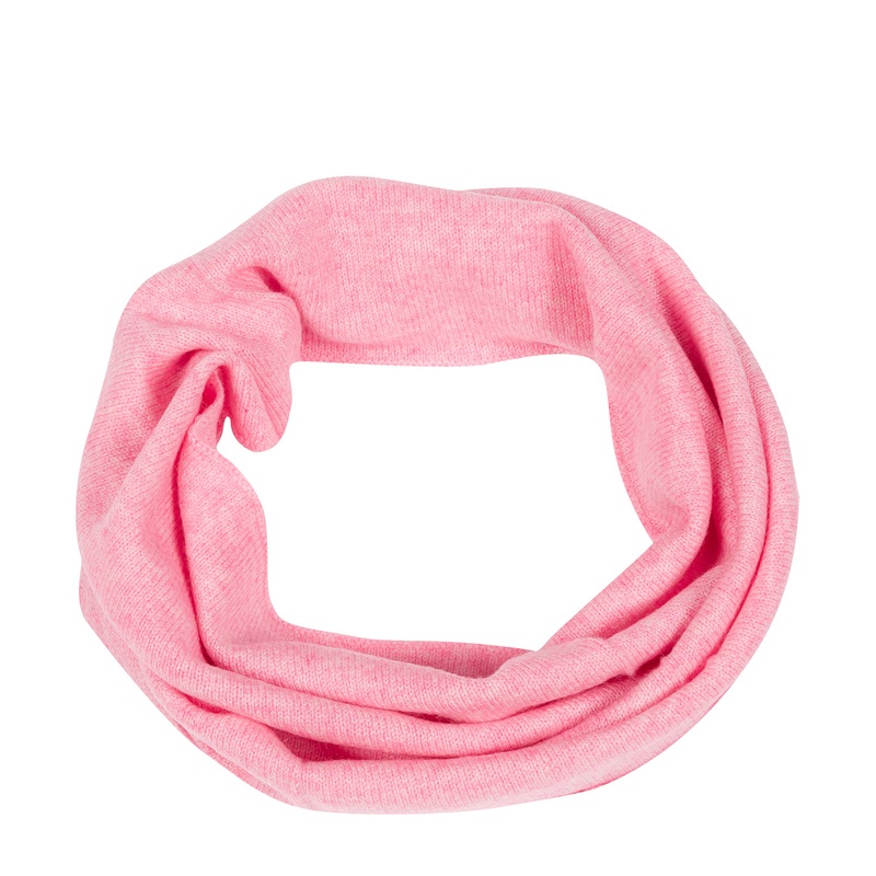 'Holker' Carnation Pink Cashmere & Merino Wool Snood