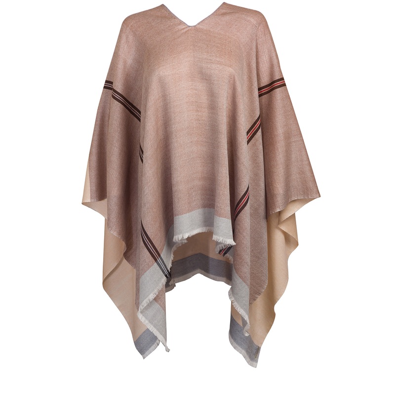 'Meridian' 100% Merino Wool Poncho