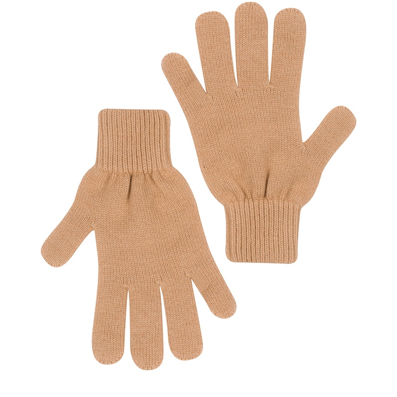 'Windermere' Caramel Cashmere & Merino Wool Gloves