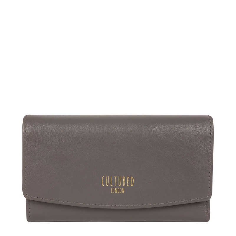 'Aviva' Flint Leather Purse