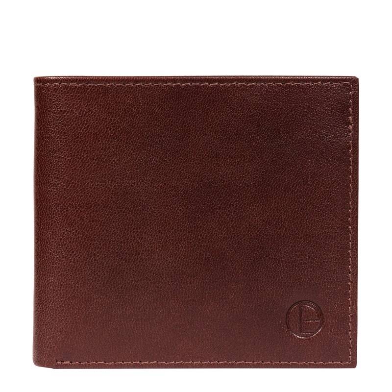 'Barrett' Brown Leather Bi-Fold Wallet
