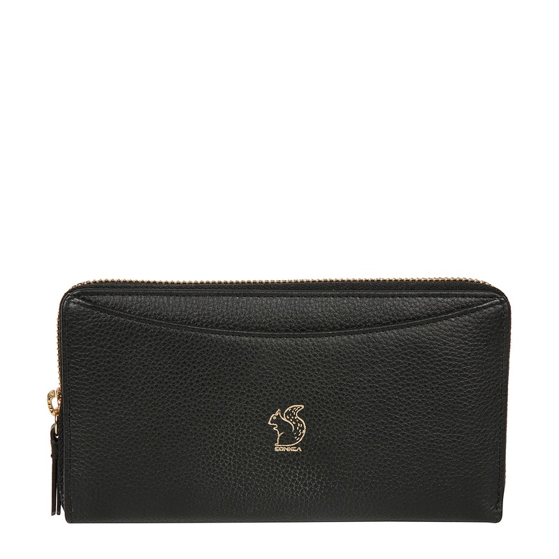'Billie' Black Leather Purse