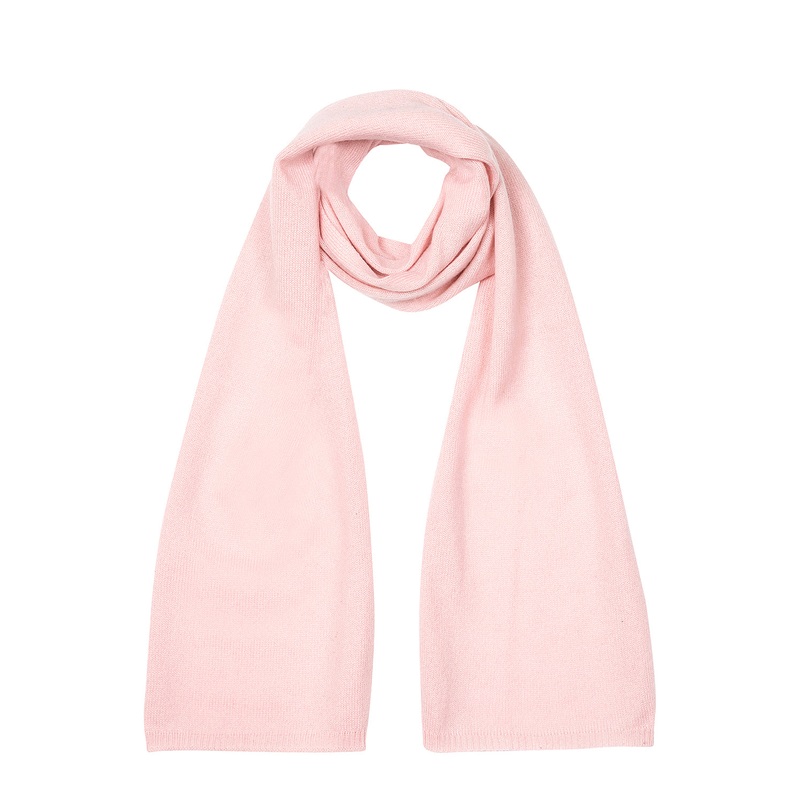 'Cambridge' Blush Pink 100% Cashmere Scarf
