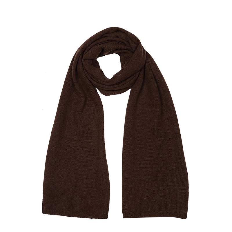 'Cambridge' Cappuccino 100% Cashmere Scarf