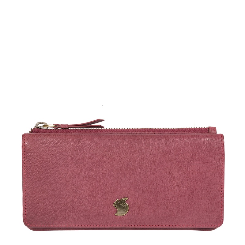 'Dotty' Orchid Leather Purse