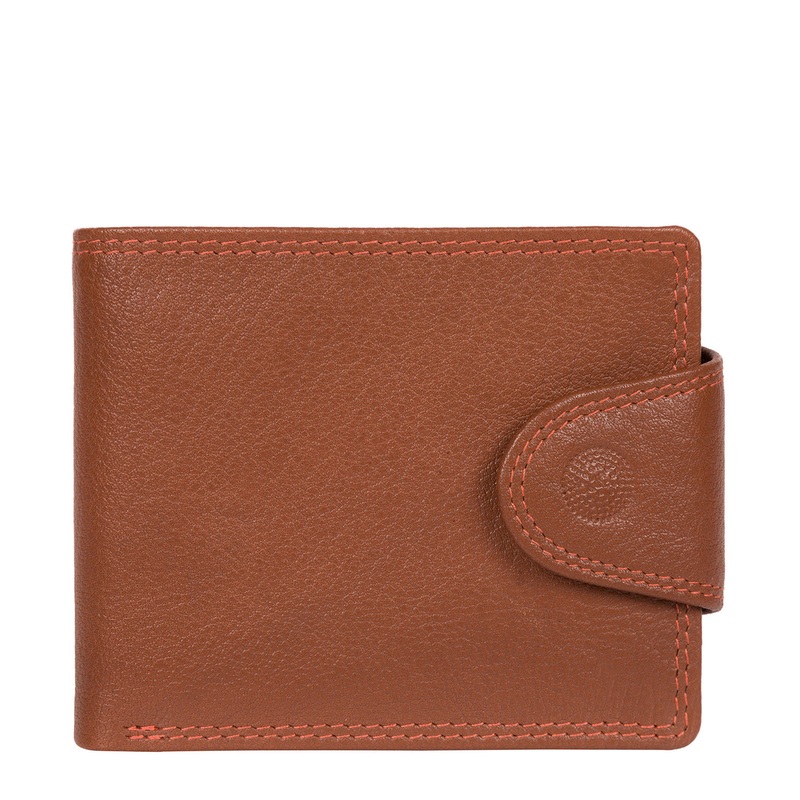 'Dunbar' Chestnut Orange Leather Wallet