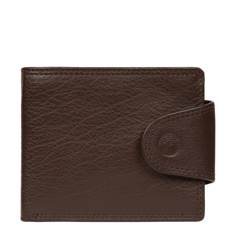'Dunbar' Dark Brown Leather RFID Wallet