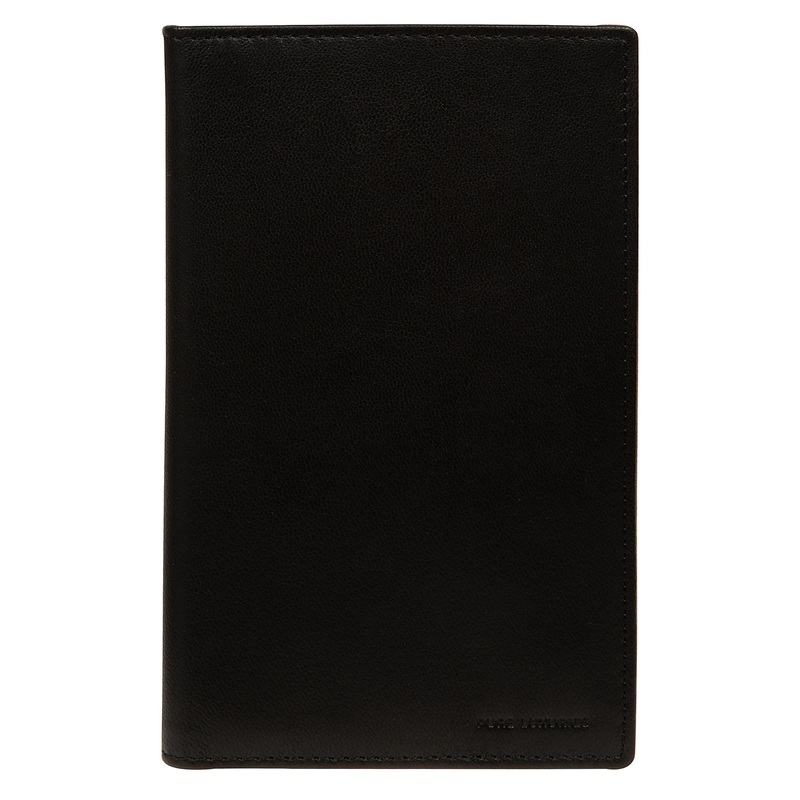 'George' Black Leather Card Holder