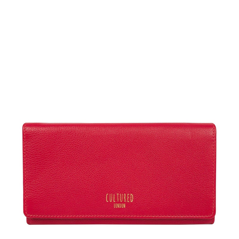 'Harlow' Red Leather Purse