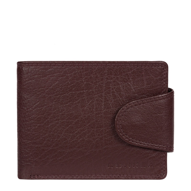 'Heath' Oxblood Bi-Fold Leather Wallet