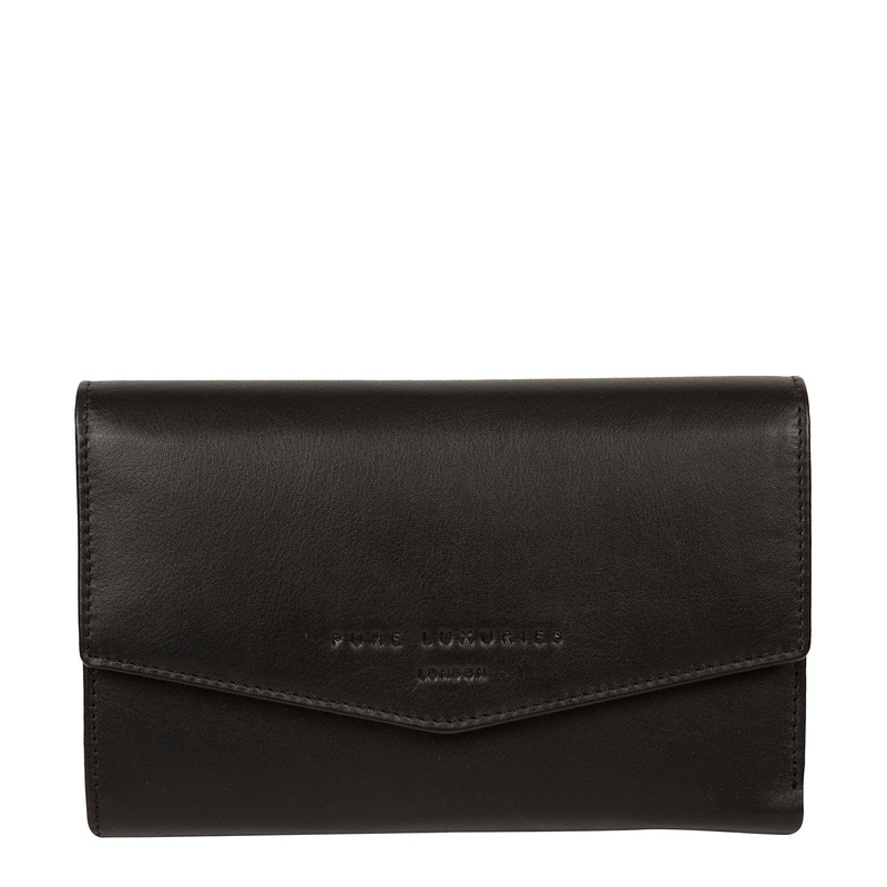 'Highgrove' Black Leather Purse