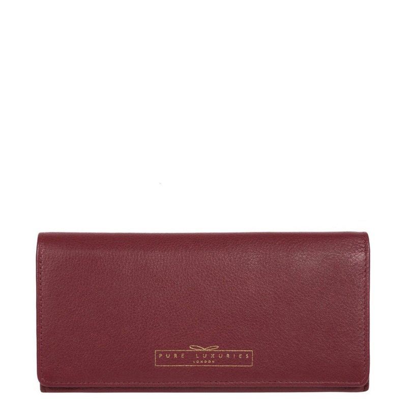 Holly' Plum Leather RFID Purse