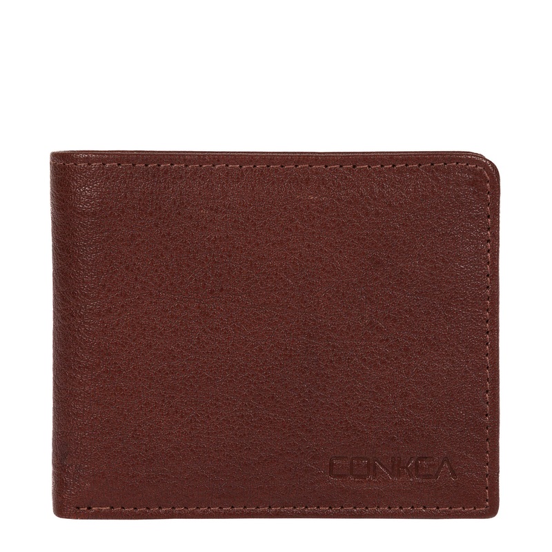 'Jefferson' Conker Brown Leather RFID Wallet