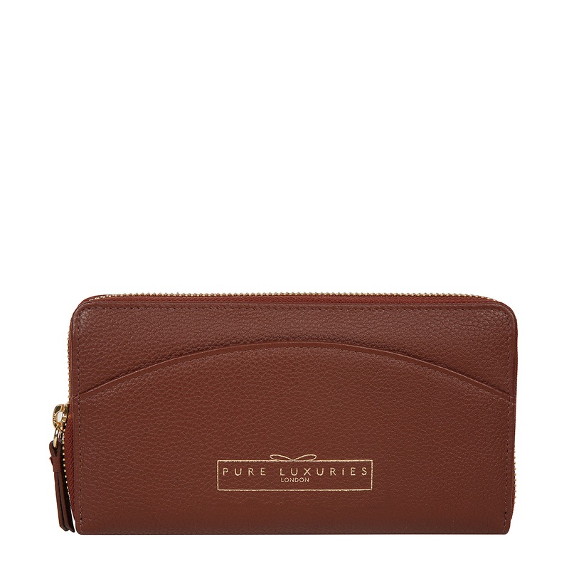 'Jenika' Nut Leather Purse