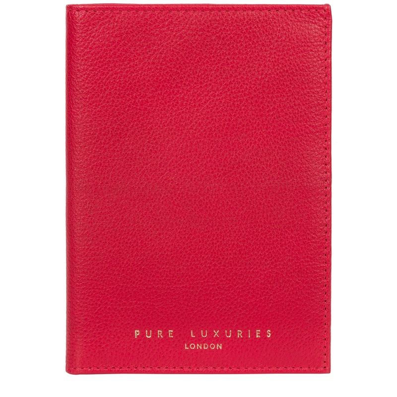 'Jet' Barbados Cherry Leather Passport Holder