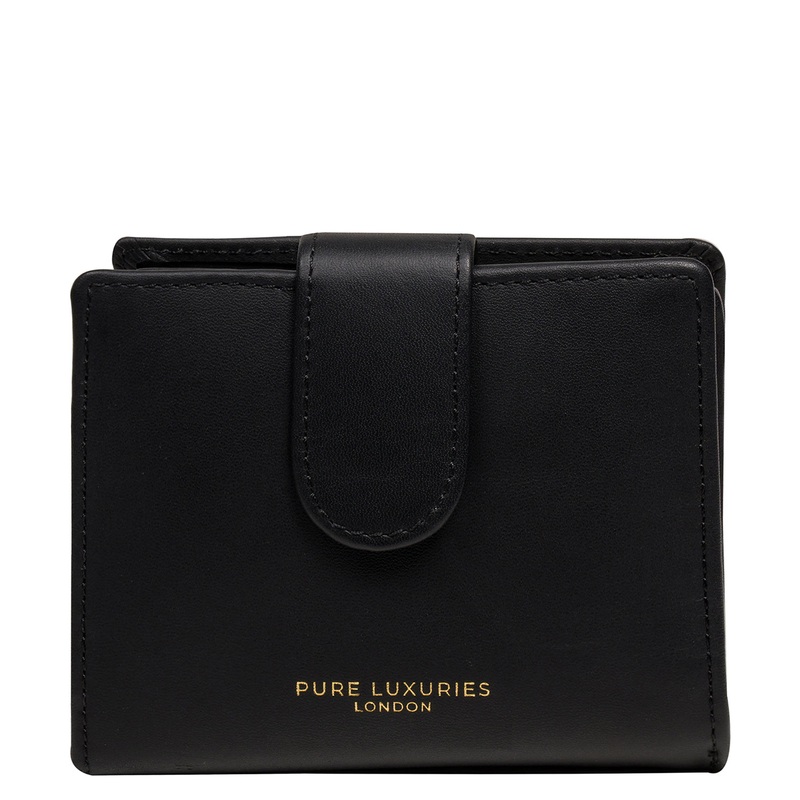 'Jody' Black Leather Bi-Fold Purse
