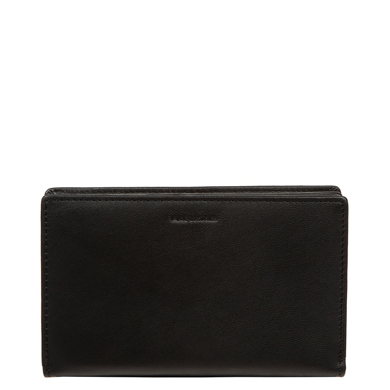 'Julia' Black Leather Purse