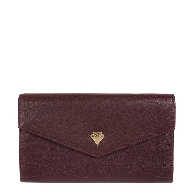 'Keston' Beetroot Leather Purse