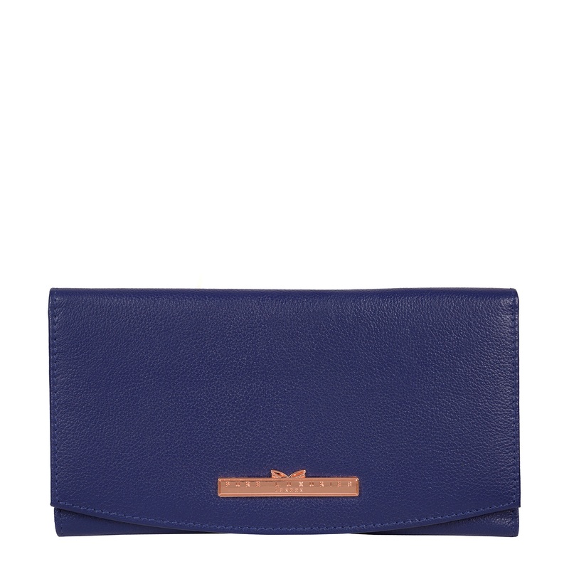 'Lark' Navy Blue Leather Purse