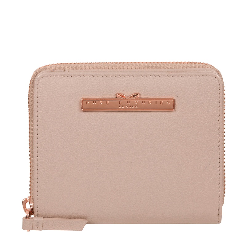 'Mirren' Dusty Pink Leather Purse